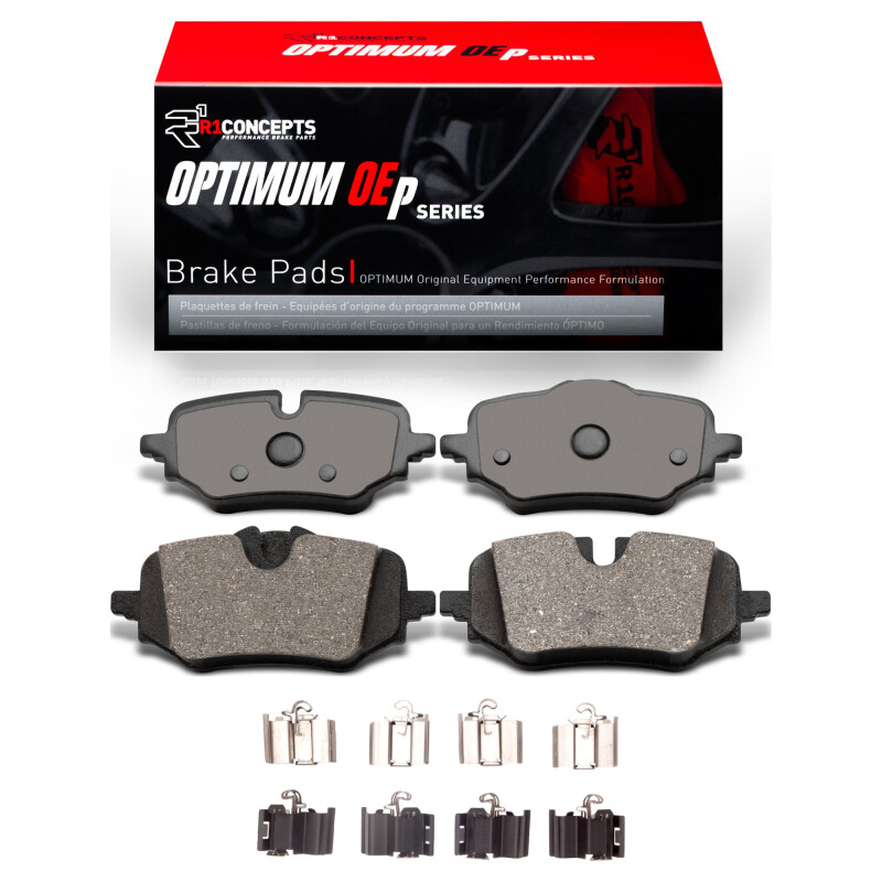 BMW 228I Gran Coupe Brake Pads - Rear - R1 Concepts - Optimum OE Pads & Hardware Kit - `23-`26